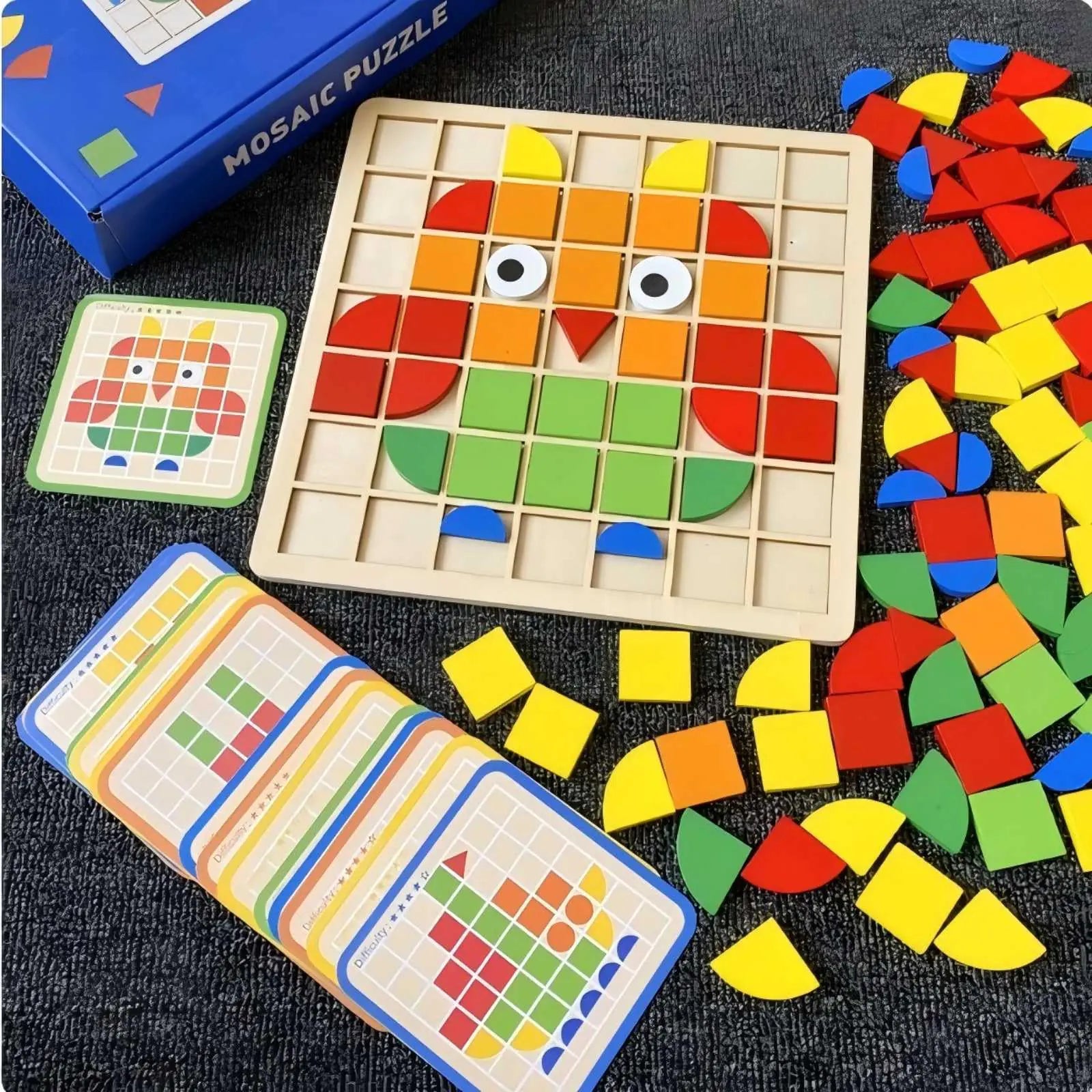 Dementia Activities for Seniors 120 Pieces Wooden Matching Puzzle Games for Elderly Alzheimers Products for Older AdultsShape Puzzle Memory Game for Adults Dementia Patients