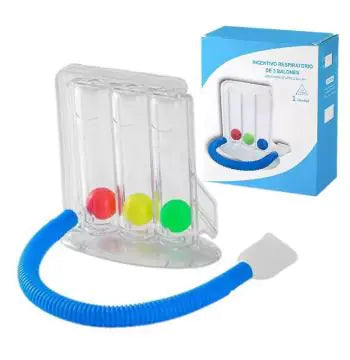 3-Ball Lung Exerciser for Breathing & Rehab